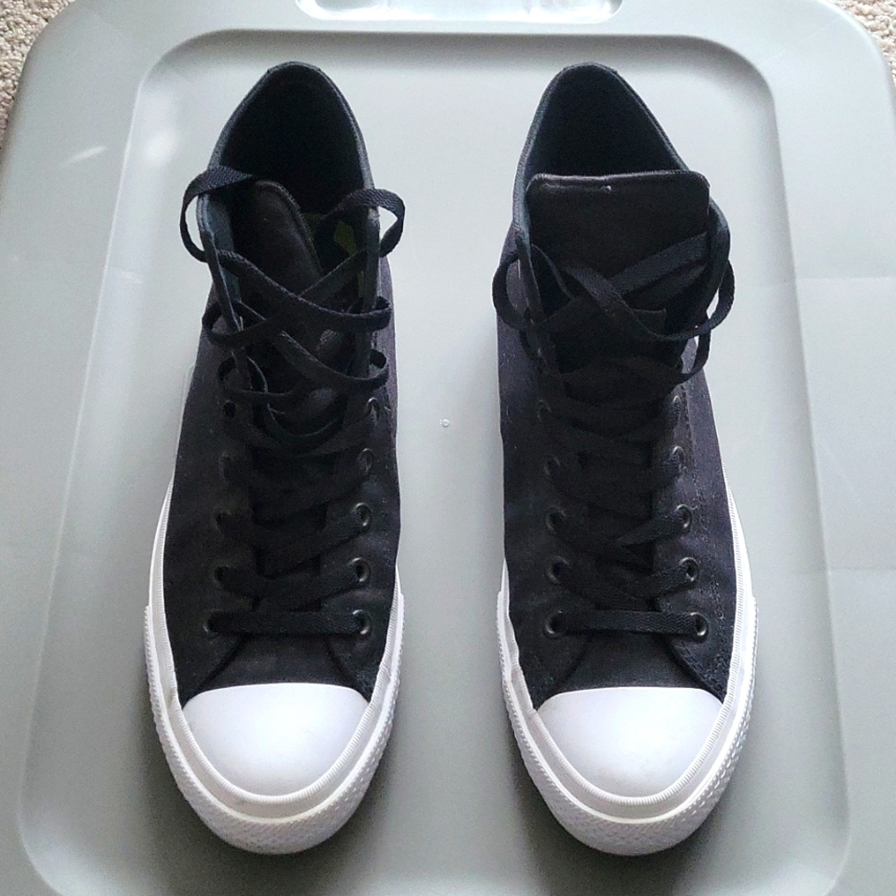 Black Converse with Lunarlon High Tops